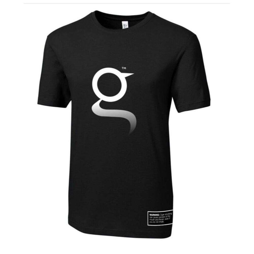 Black Game Cigar “g” Logo T-Shirt RARE Garcia y Vega 100% Cotton Medium